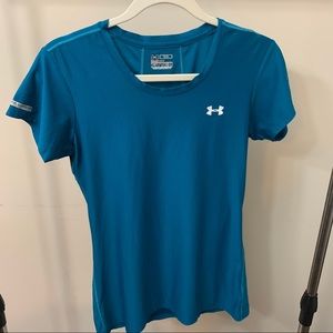 Under Armour Fitted Teal Workout Top